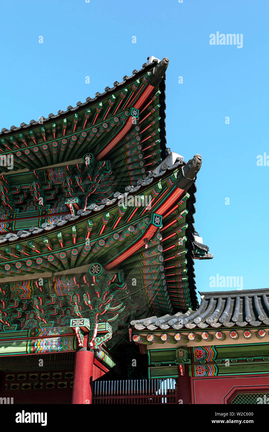 Il Palazzo Gyeongbokgung Palace of Shining felicità, Seoul, Corea del Sud Foto Stock Il Palazzo Gyeongbokgung Palace of Shining felicità, Seoul, Corea del Sud Foto Stock