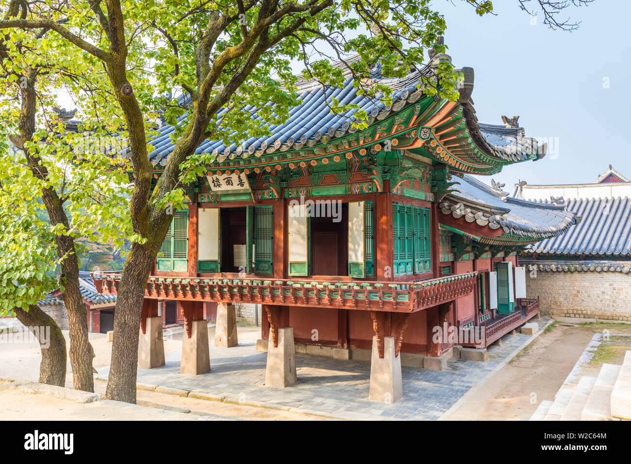 Palazzo di Changdeokgung, Seoul, Corea del Sud Foto Stock