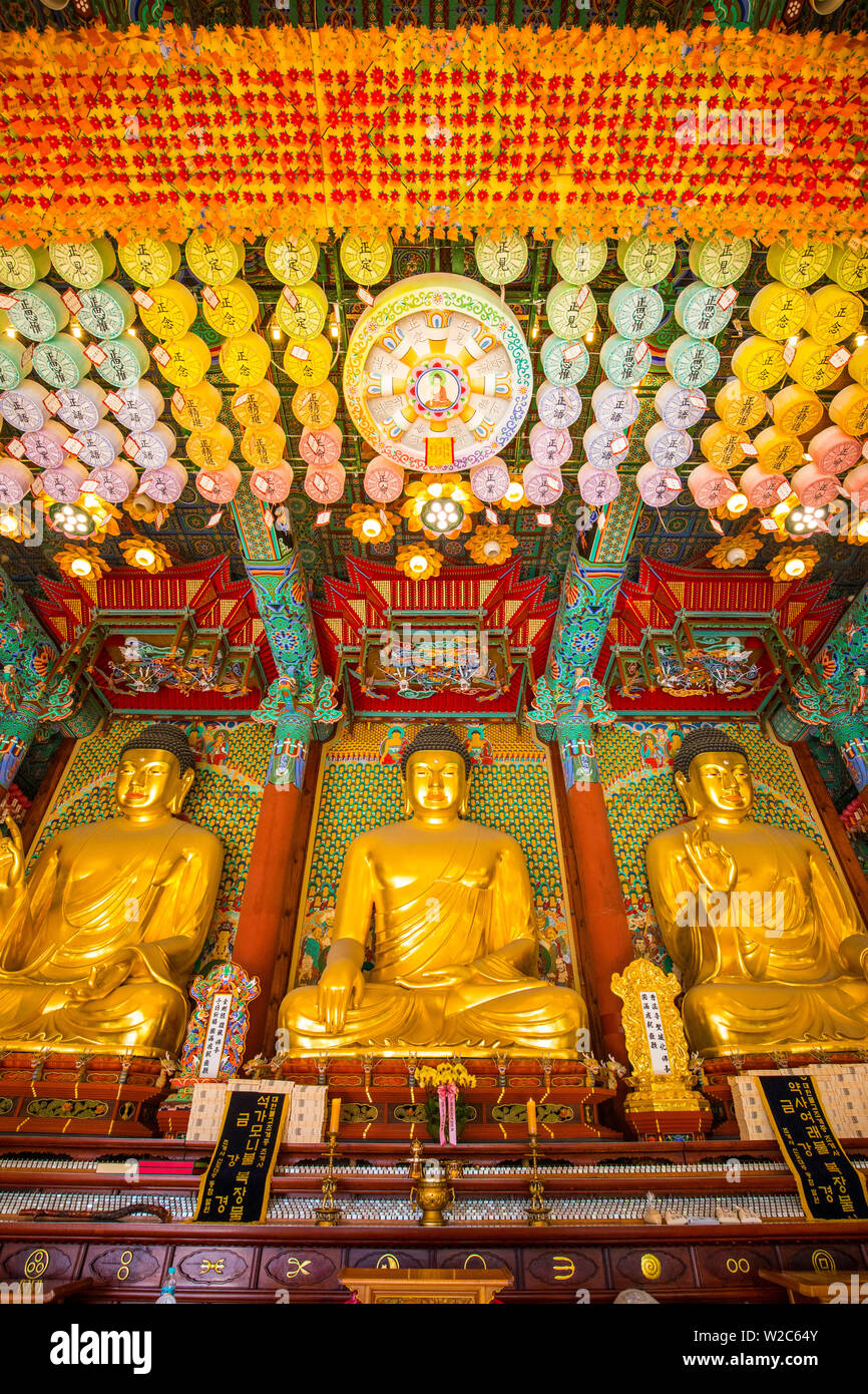 Jogyesa tempio buddista, Seoul, Corea del Sud Foto Stock