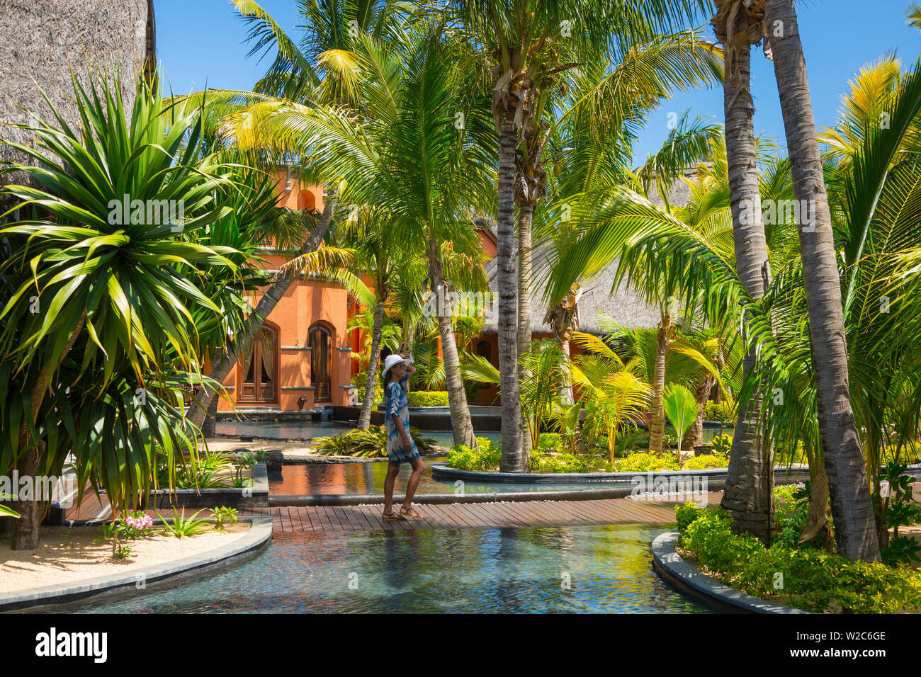 Beachcomber Dinarobin Hotel, Le Morne Brabant Penisola, Black River (Riviere Noire), costa Ovest, Maurizio Foto Stock