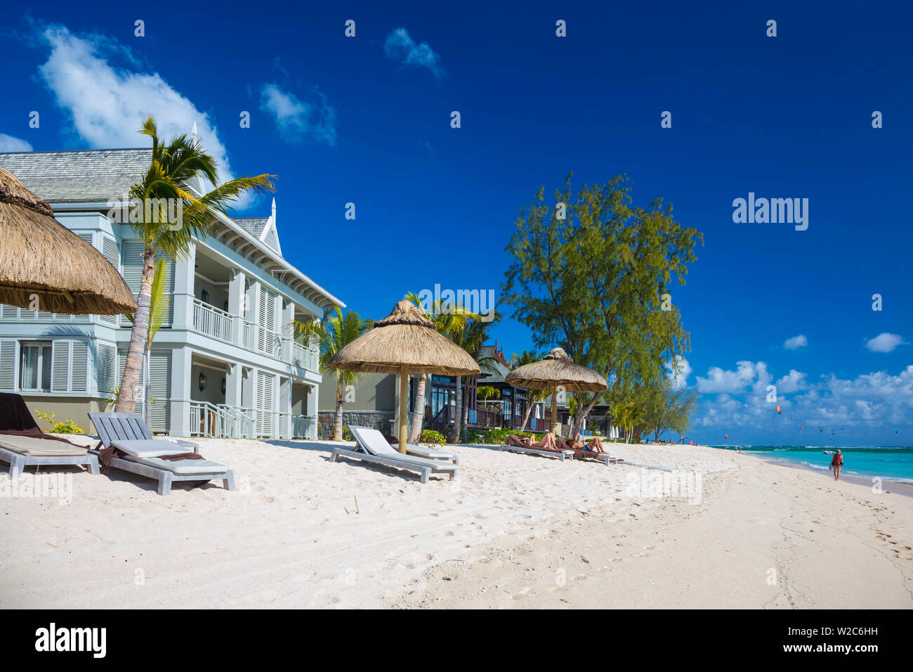 Regis resort, Le Morne Brabant Penisola, Black River (Riviere Noire), costa Ovest, Maurizio Foto Stock