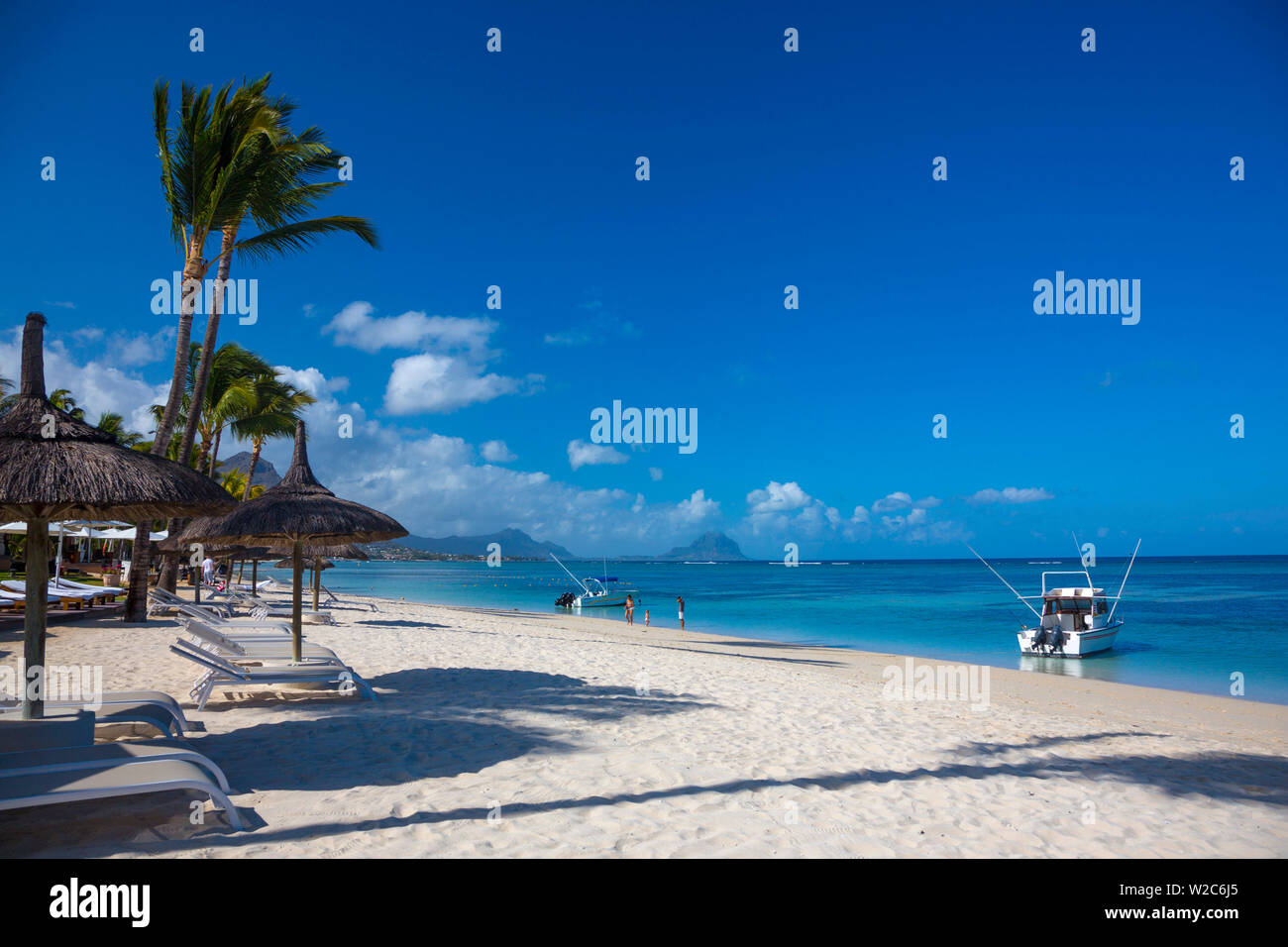 Sugar Beach Resort, Flic-en-Flac, RiviÃ¨re Noire (fiume nero), costa Ovest, Maurizio Foto Stock