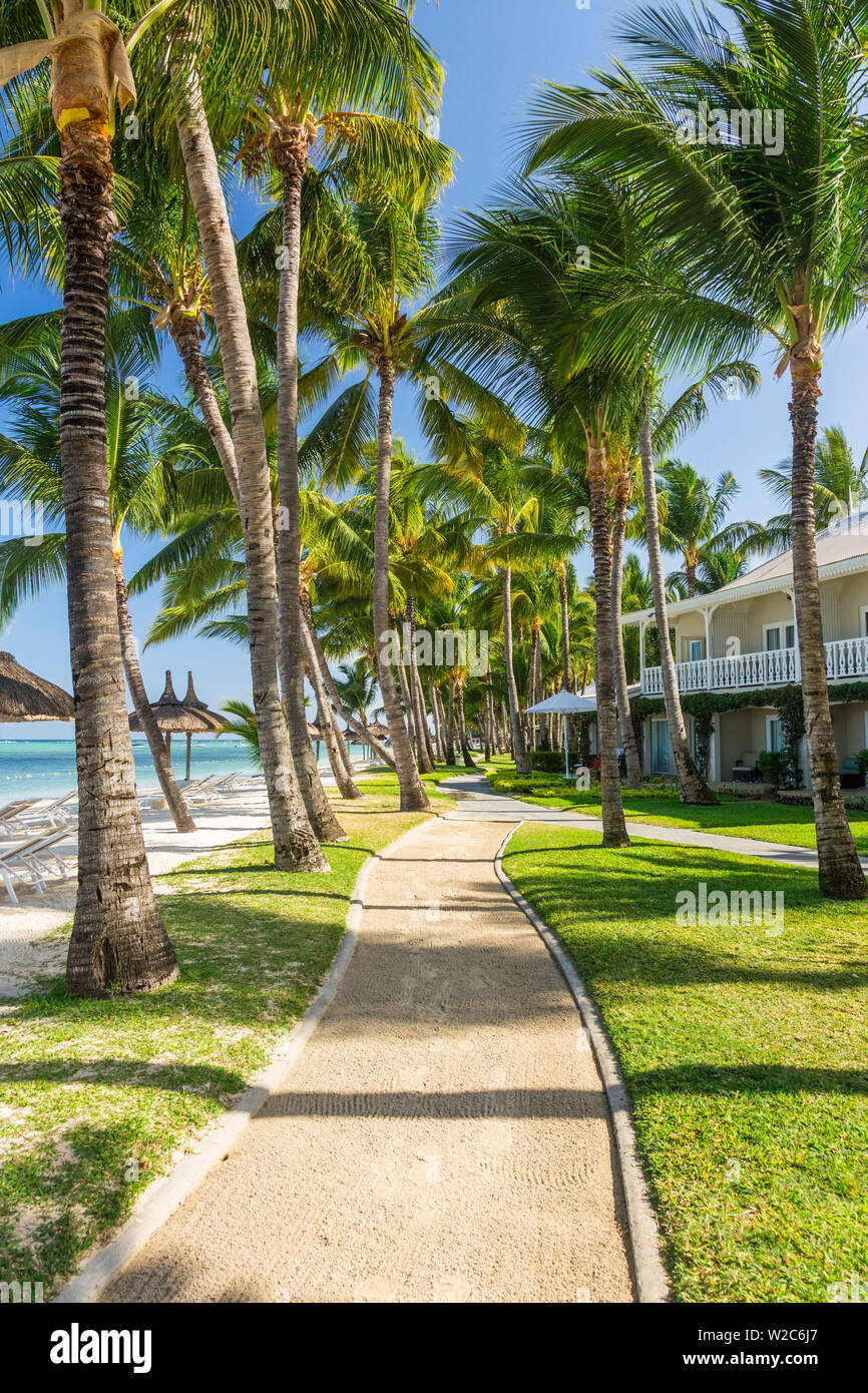 Sugar Beach Resort, Flic-en-Flac, RiviÃ¨re Noire (fiume nero), costa Ovest, Maurizio Foto Stock