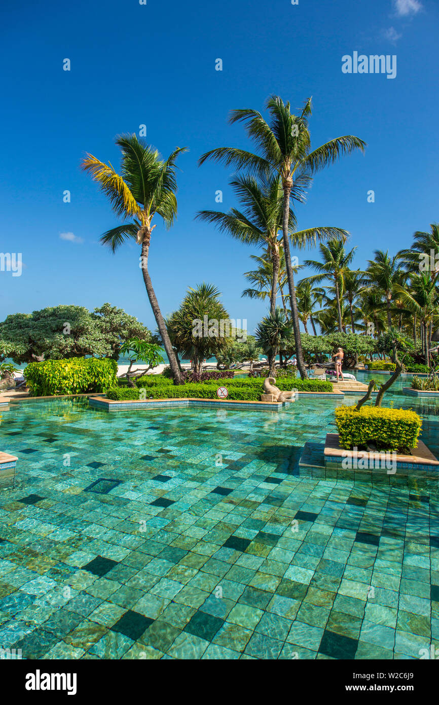La Pirogue resort, Flic-en-Flac, RiviÃ¨re Noire (fiume nero), costa Ovest, Maurizio Foto Stock
