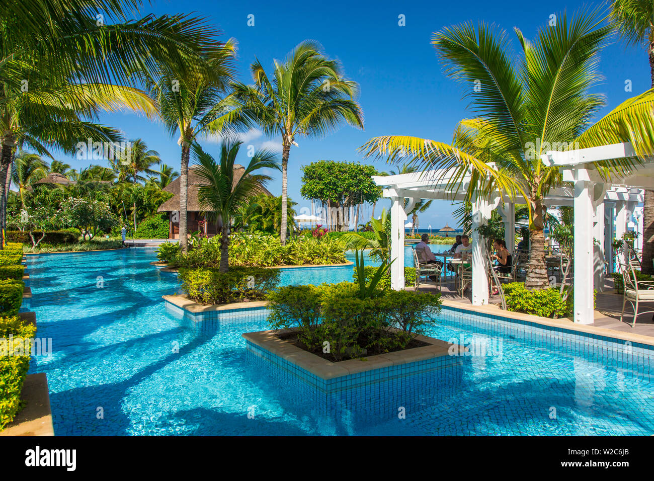 Sugar Beach Resort, Flic-en-Flac, RiviÃ¨re Noire (fiume nero), costa Ovest, Maurizio Foto Stock