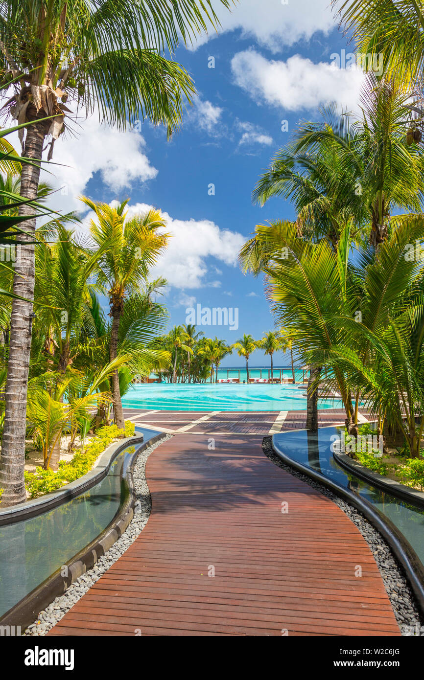 Beachcomber Dinarobin Hotel, Le Morne Brabant Penisola, Black River (Riviere Noire), costa Ovest, Maurizio Foto Stock