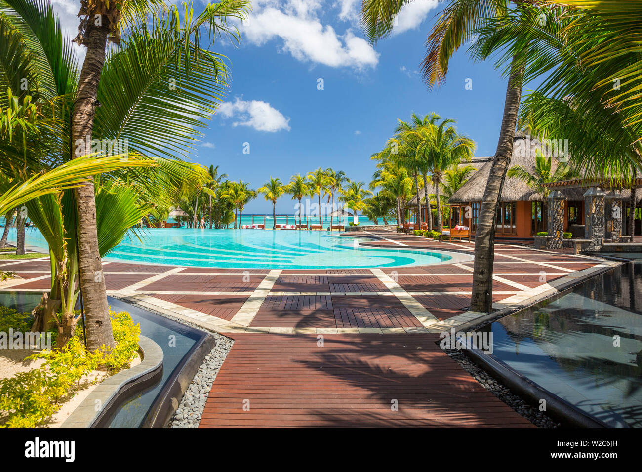 Beachcomber Dinarobin Hotel, Le Morne Brabant Penisola, Black River (Riviere Noire), costa Ovest, Maurizio Foto Stock
