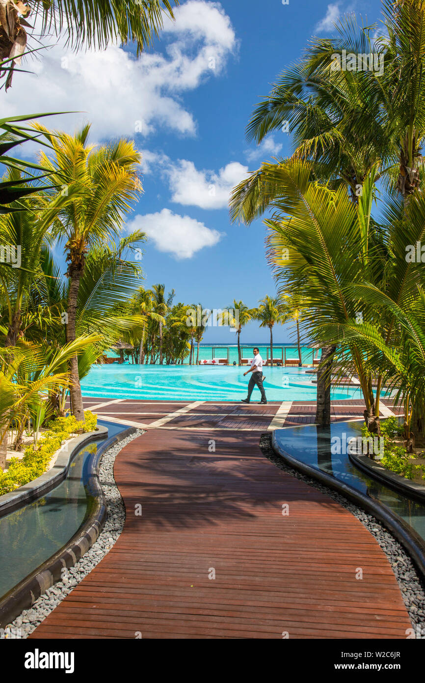 Beachcomber Dinarobin Hotel, Le Morne Brabant Penisola, Black River (Riviere Noire), costa Ovest, Maurizio Foto Stock