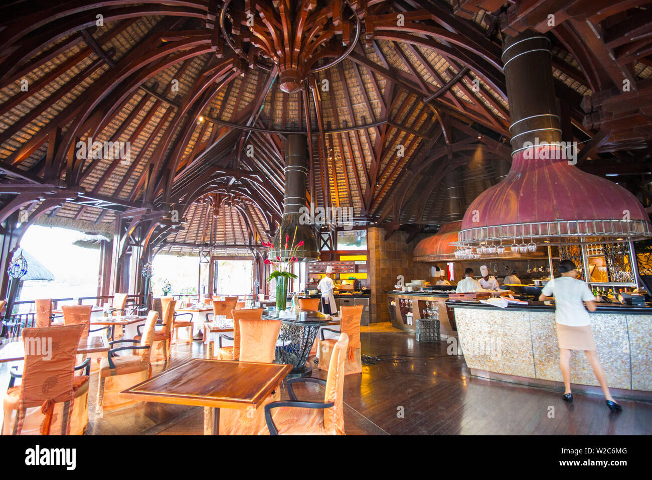 Le Touessrok Hotel Trou d'Eau Douce, Flacq, East Coast, Mauritius Foto Stock