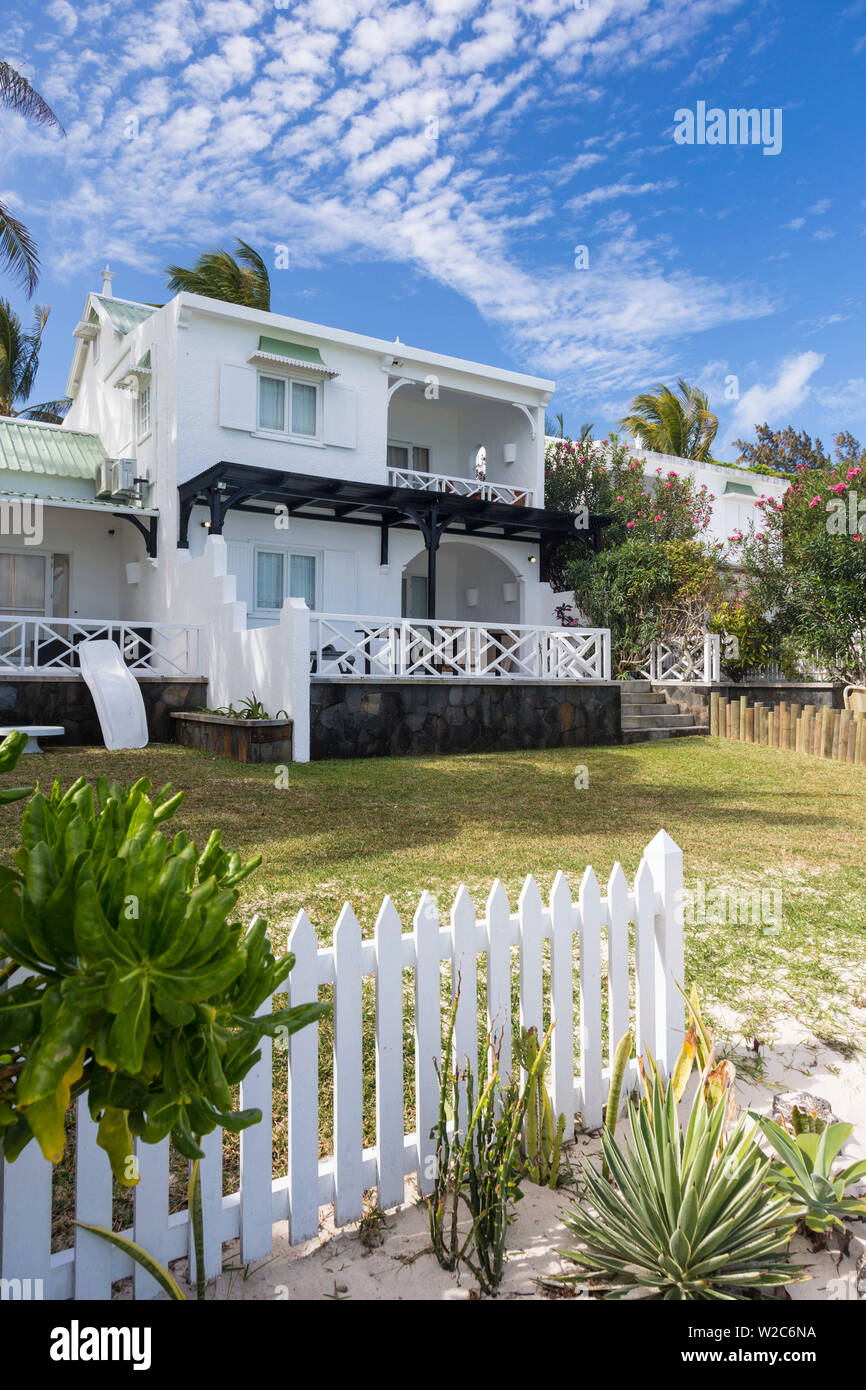 Beachfront Villa, Trou d'Eau Douce, Flacq, East Coast, Mauritius Foto Stock