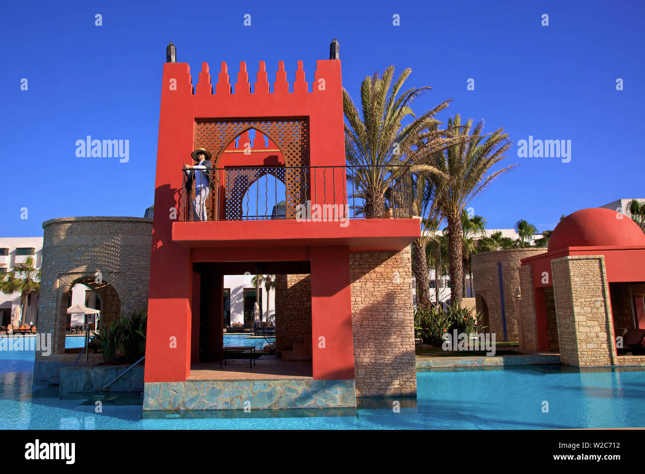 Piscina in Hotel, Agadir, Marocco, Africa del Nord (MR) Foto Stock