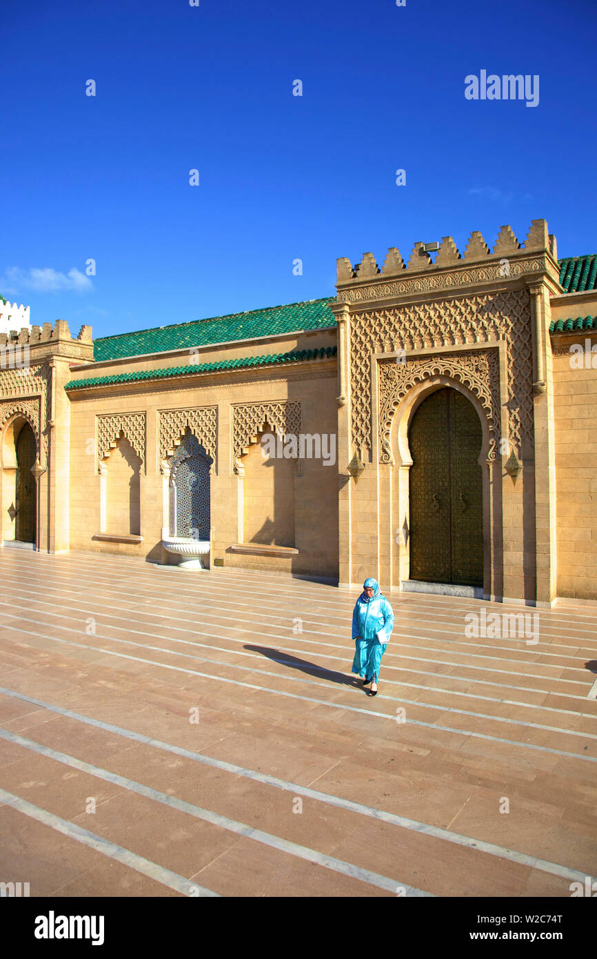 Mausoleo di Mohammed V, Rabat, Marocco, Africa del Nord Foto Stock