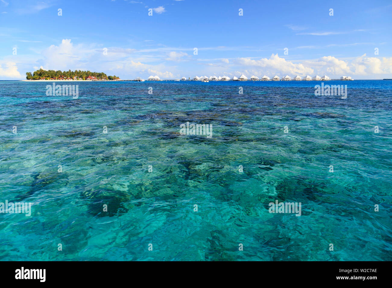 Maldive, South Ari Atoll, isola Thudufushi, Diamanti Thudufushi Resort Foto Stock