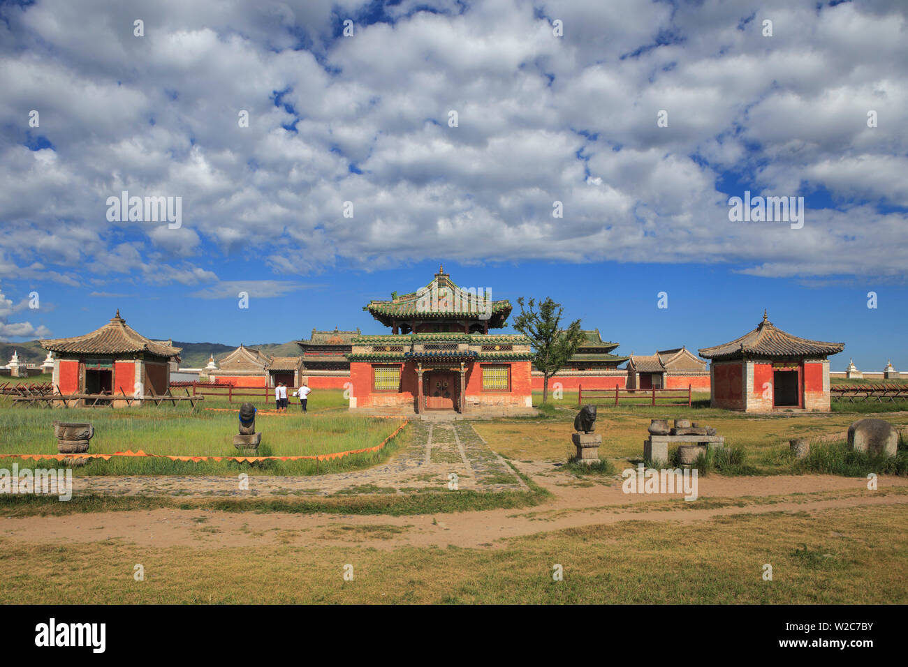 Erdene Zuu monastero Buddista, Kharkhorin, Ovorkhangai Provincia, Mongolia Foto Stock