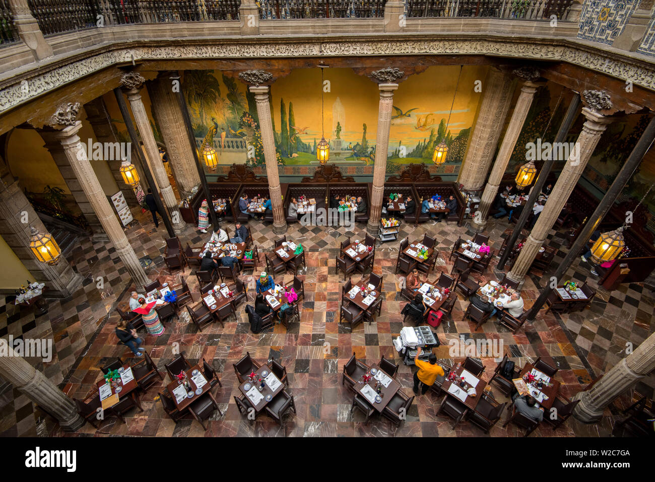 Messico, Città del Messico, Sanborns Ristorante, Casa de los Azulejos, casa di piastrelle, XVIII secolo Foto Stock