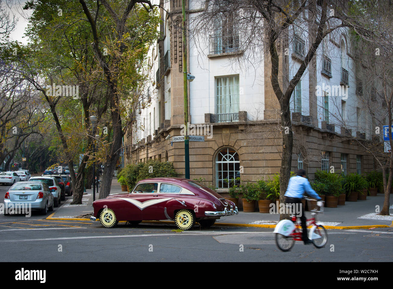 Messico, Città del Messico, Condesa, La Condesa quartiere alla moda, Residential Foto Stock