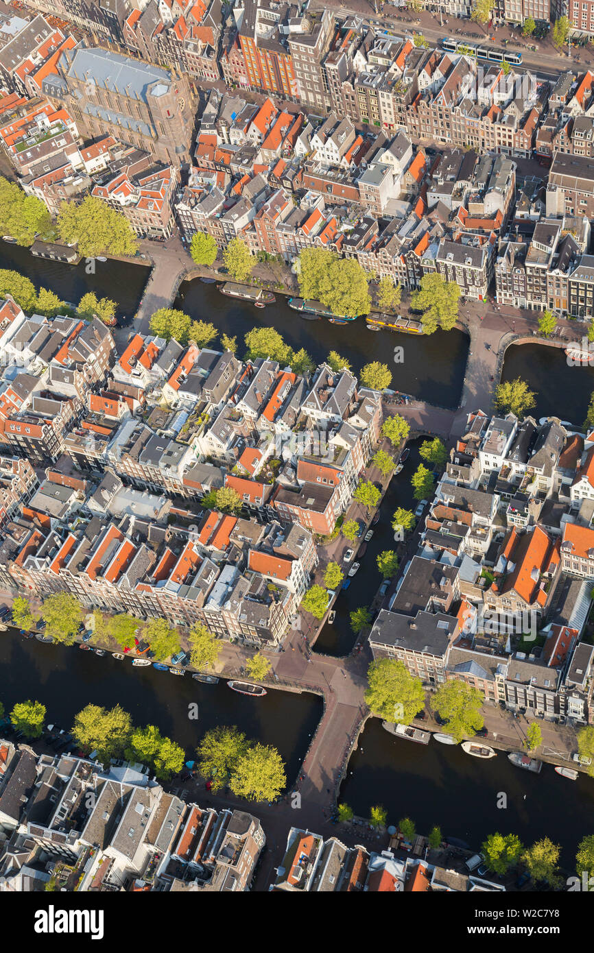 Vista aerea di Amsterdam, Olanda, Paesi Bassi Foto Stock