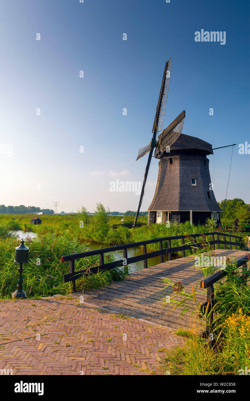 Paesi Bassi, North Holland, Schermer complesso di Mulino a vento Foto Stock