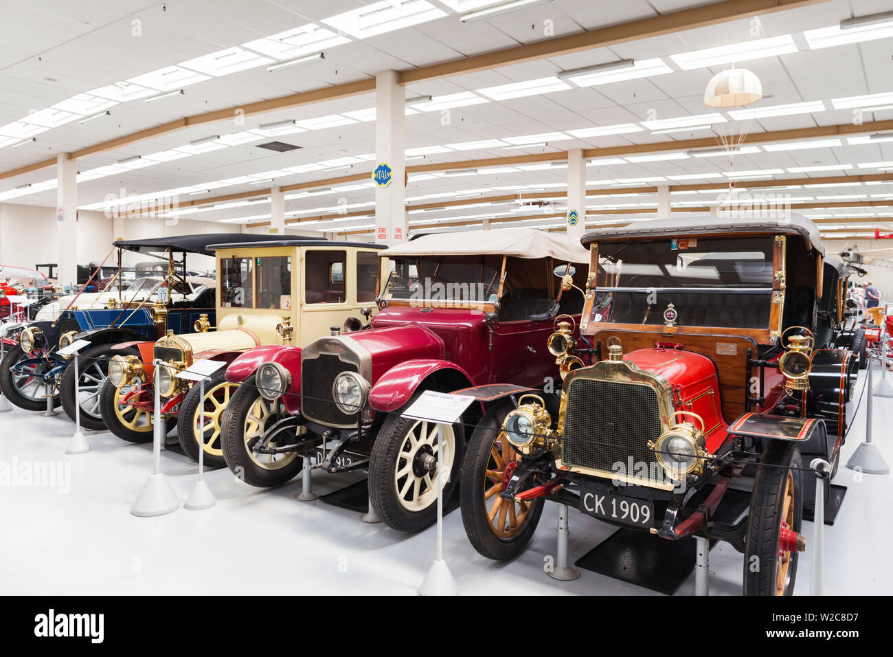 Nuova Zelanda, Isola del nord, Otaihanga, verso sud il Museo delle auto, interno Foto Stock