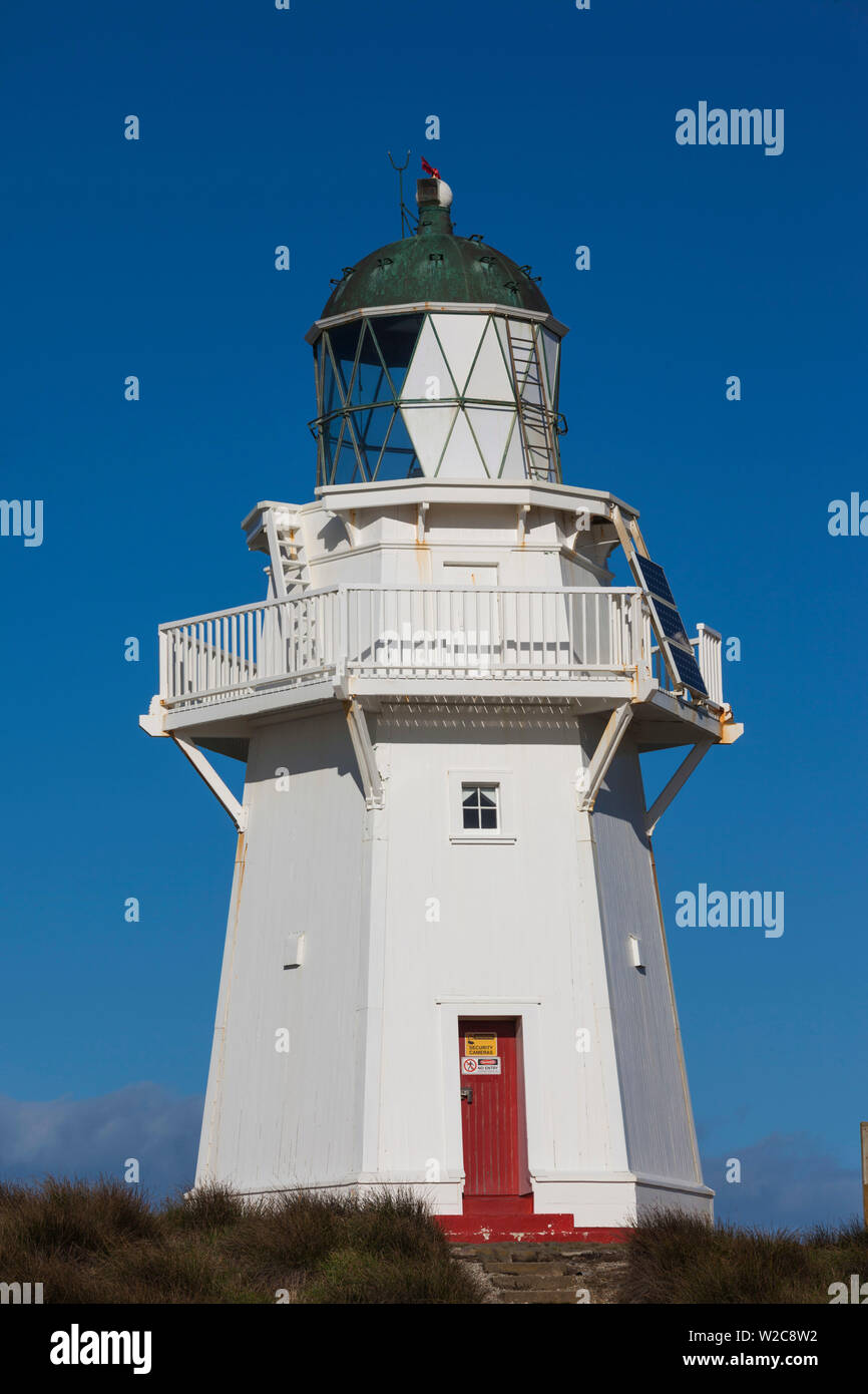 Nuova Zelanda, Isola del Sud, Southland, Il Catlins, Waipapa punto, Waipapa Point Lighthouse Foto Stock