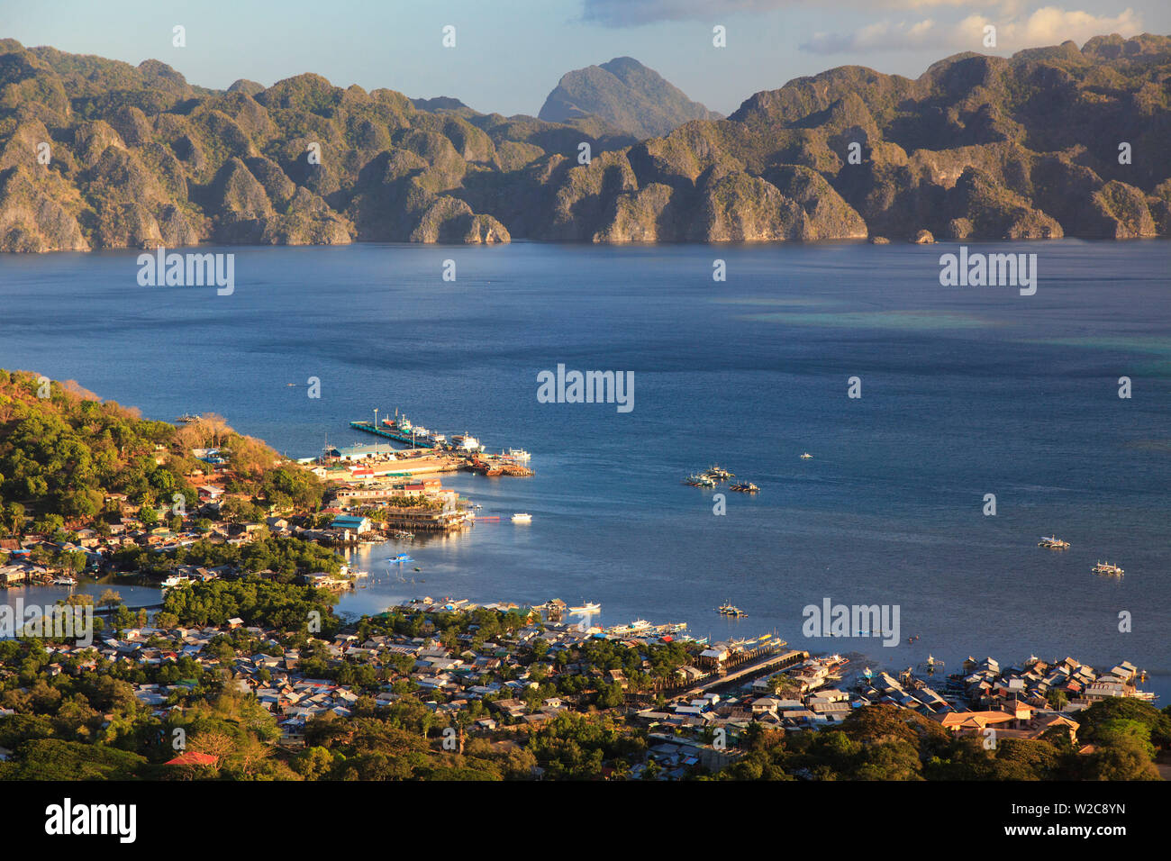 Filippine, Palawan Coron Island, Coron Town Foto Stock