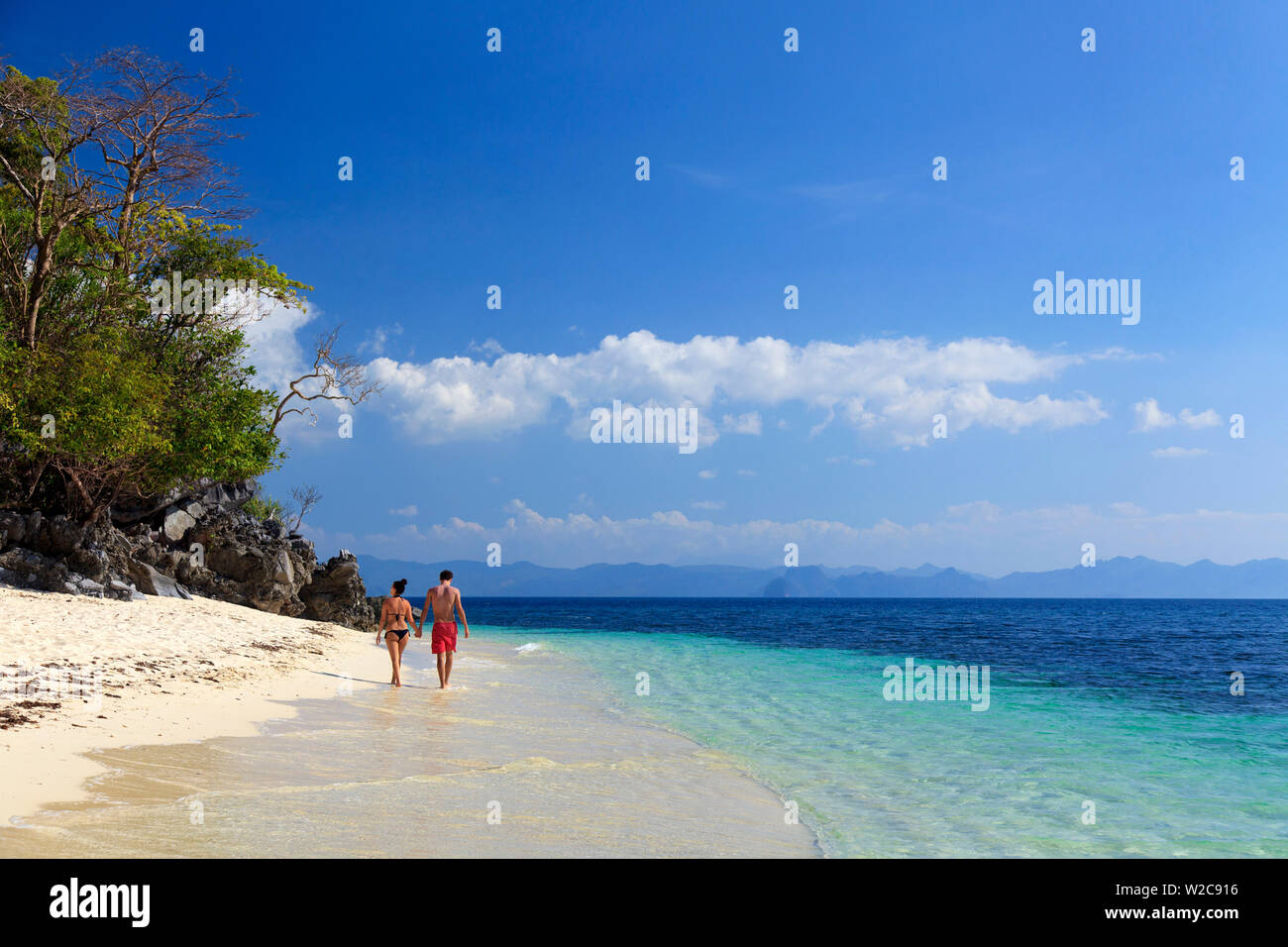 Filippine, Palawan El Nido, Shimizu Isola (MR) Foto Stock
