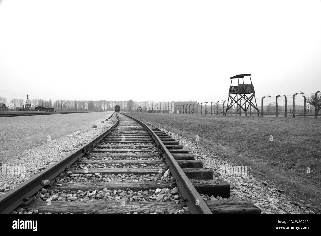 Ll di Auschwitz Birkenau Campo di concentramento Brzezinka, Polonia, Europa Foto Stock