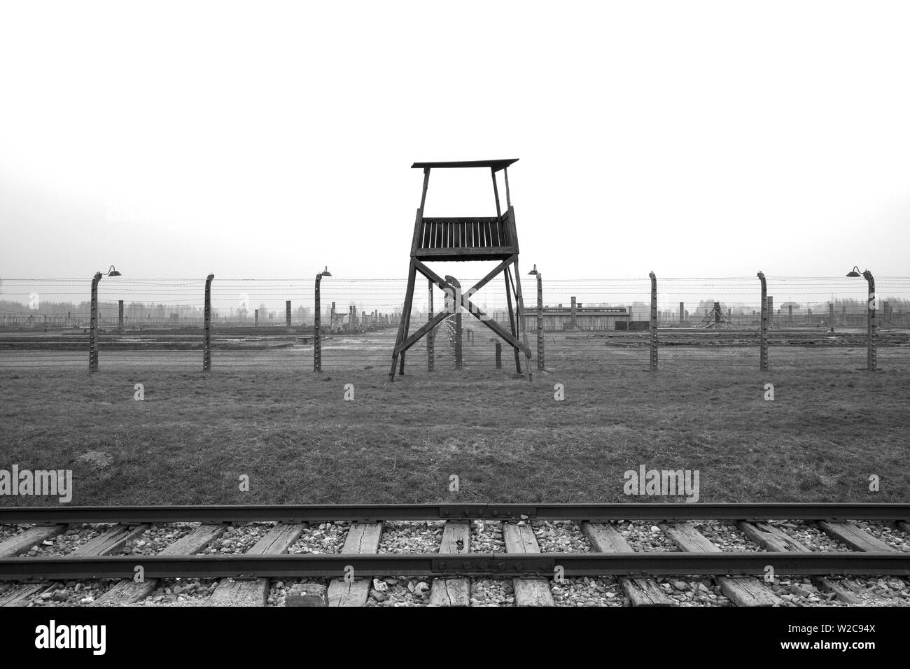 Ll di Auschwitz Birkenau Campo di concentramento Brzezinka, Polonia, Europa Foto Stock