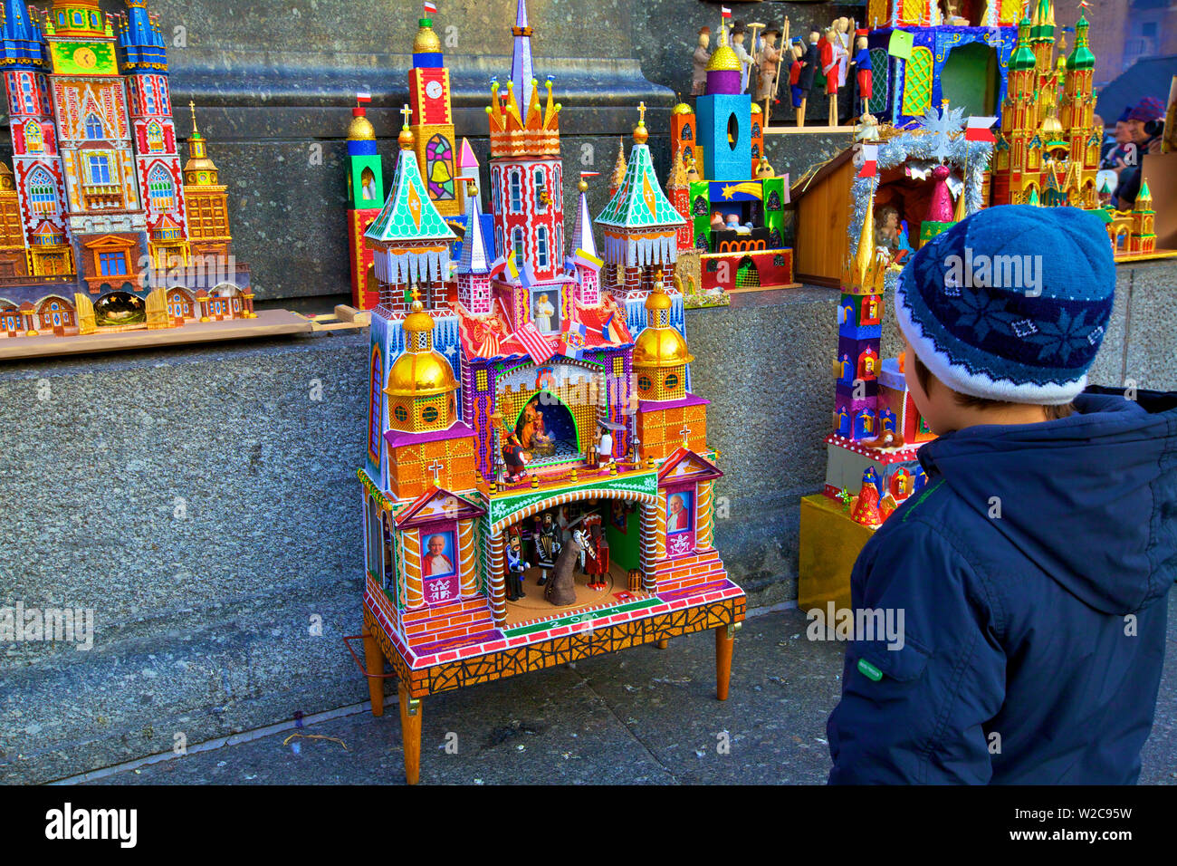 Tradizionale presepe natalizio Festival, Cracovia, in Polonia, in Europa Foto Stock