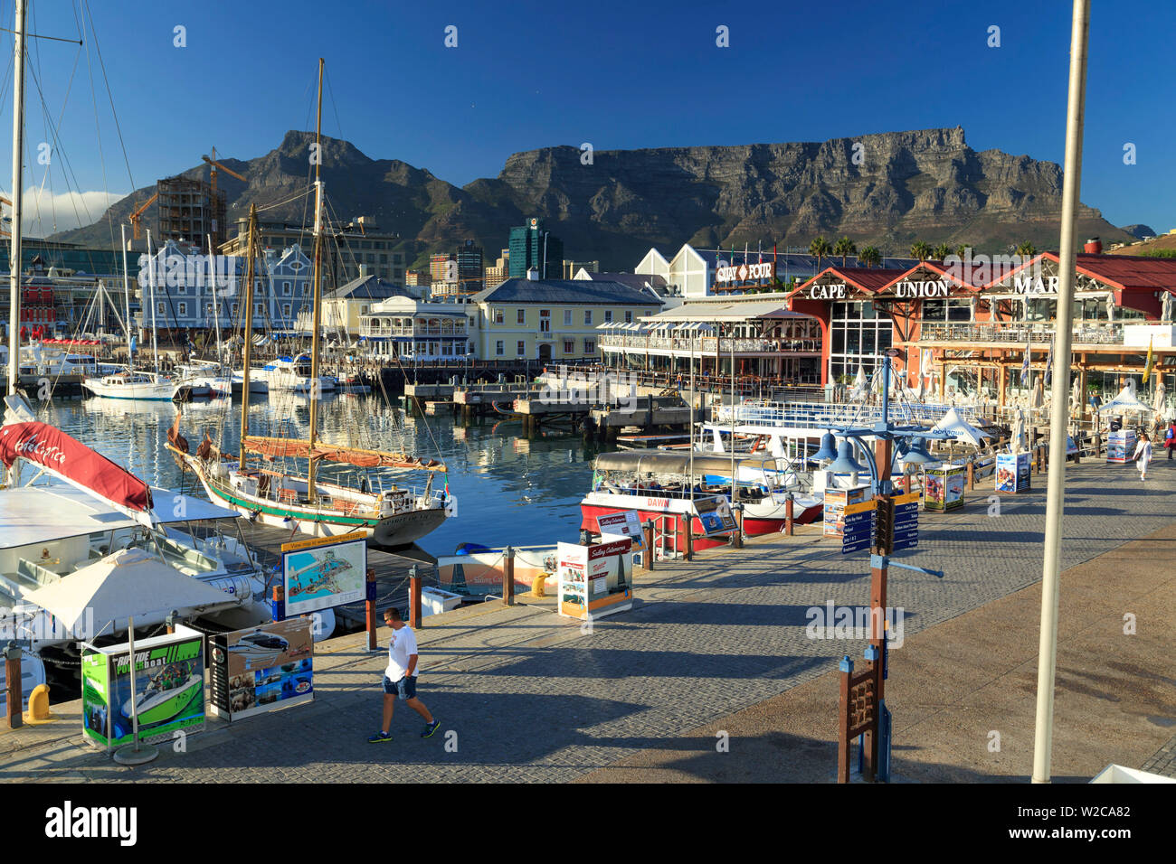 Sud Africa, Western Cape, Cape Town, V&A Waterfront, Victoria Wharf Foto Stock
