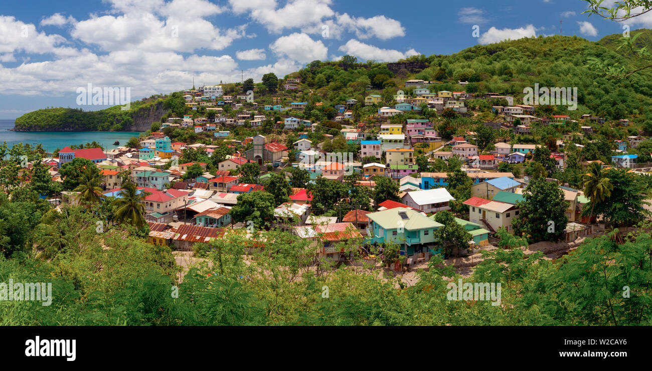 Caraibi, St Lucia, Canarie Foto Stock