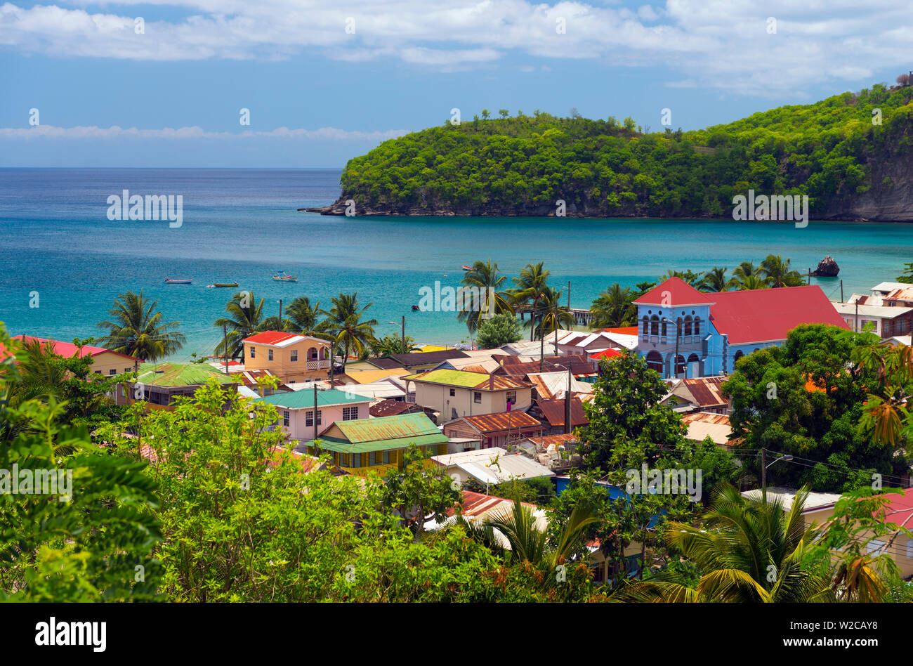 Caraibi, St Lucia, Canarie Foto Stock