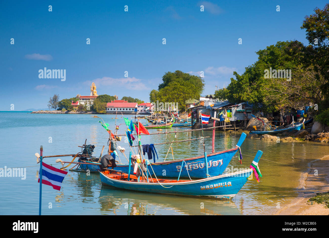 Barche da pesca, Bo Phut, Koh Samui, Thailandia Foto Stock