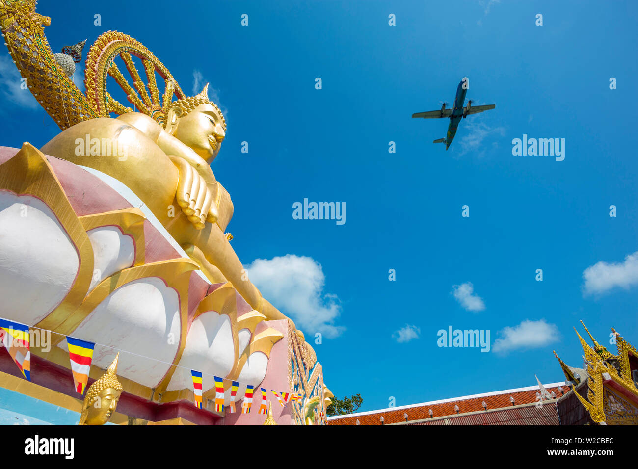 Il Wat Phra Yai Ko Pan (Big Buddha), Bo Phut, Koh Samui, Thailandia Foto Stock