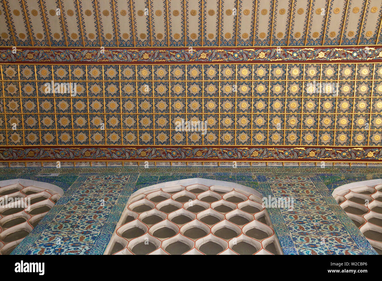 Cortile dei preferiti, Topkapi Harem, Il Palazzo di Topkapi, Istanbul, Turchia Foto Stock