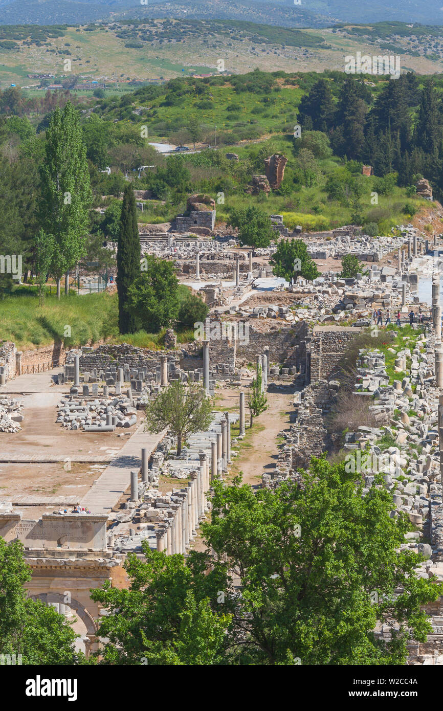 Rovine di antiche Efeso, Selcuk, provincia di Izmir, Turchia Foto Stock