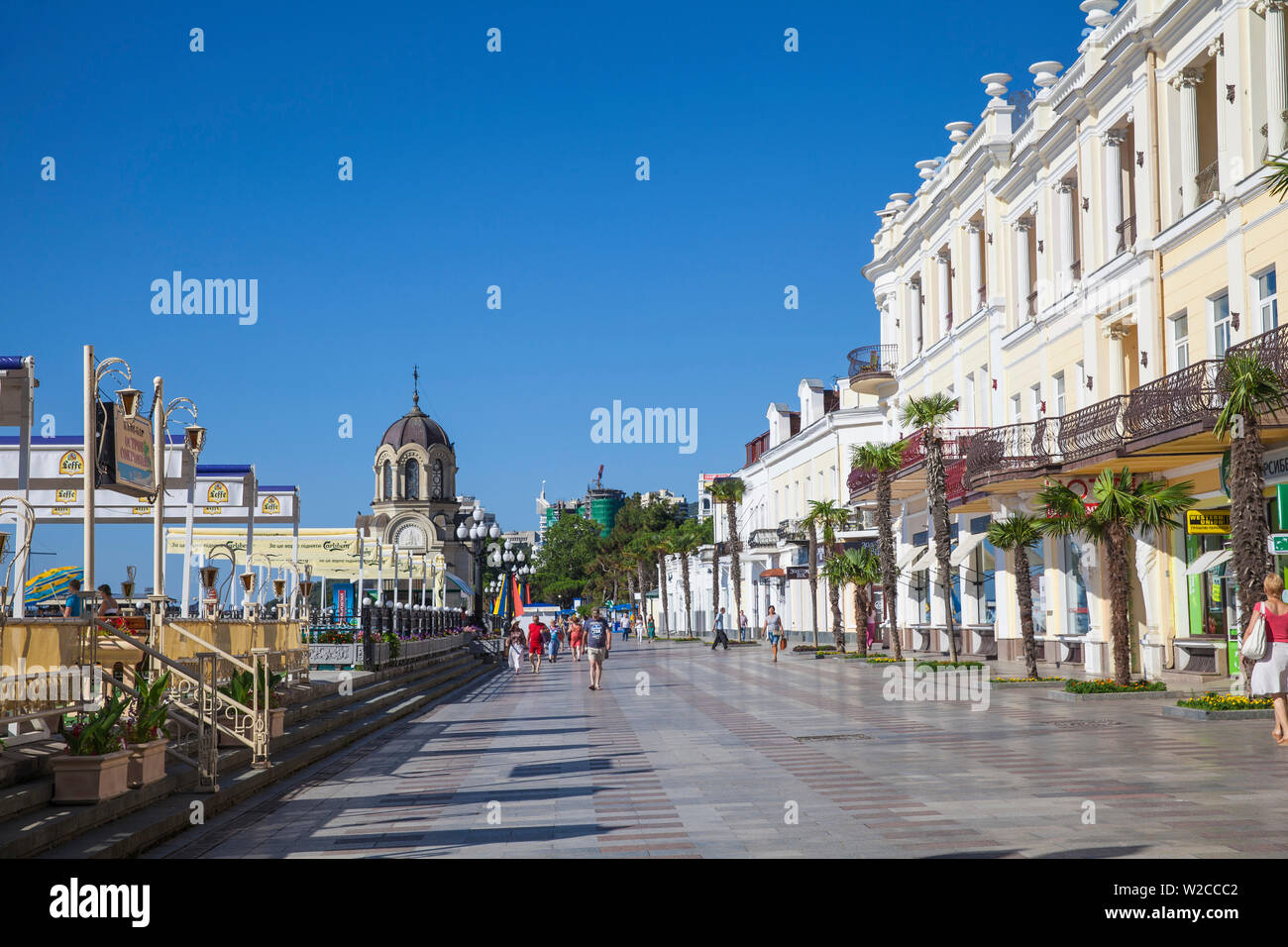 Ucraina, Crimea, Yalta, terrapieno di Yalta Foto Stock