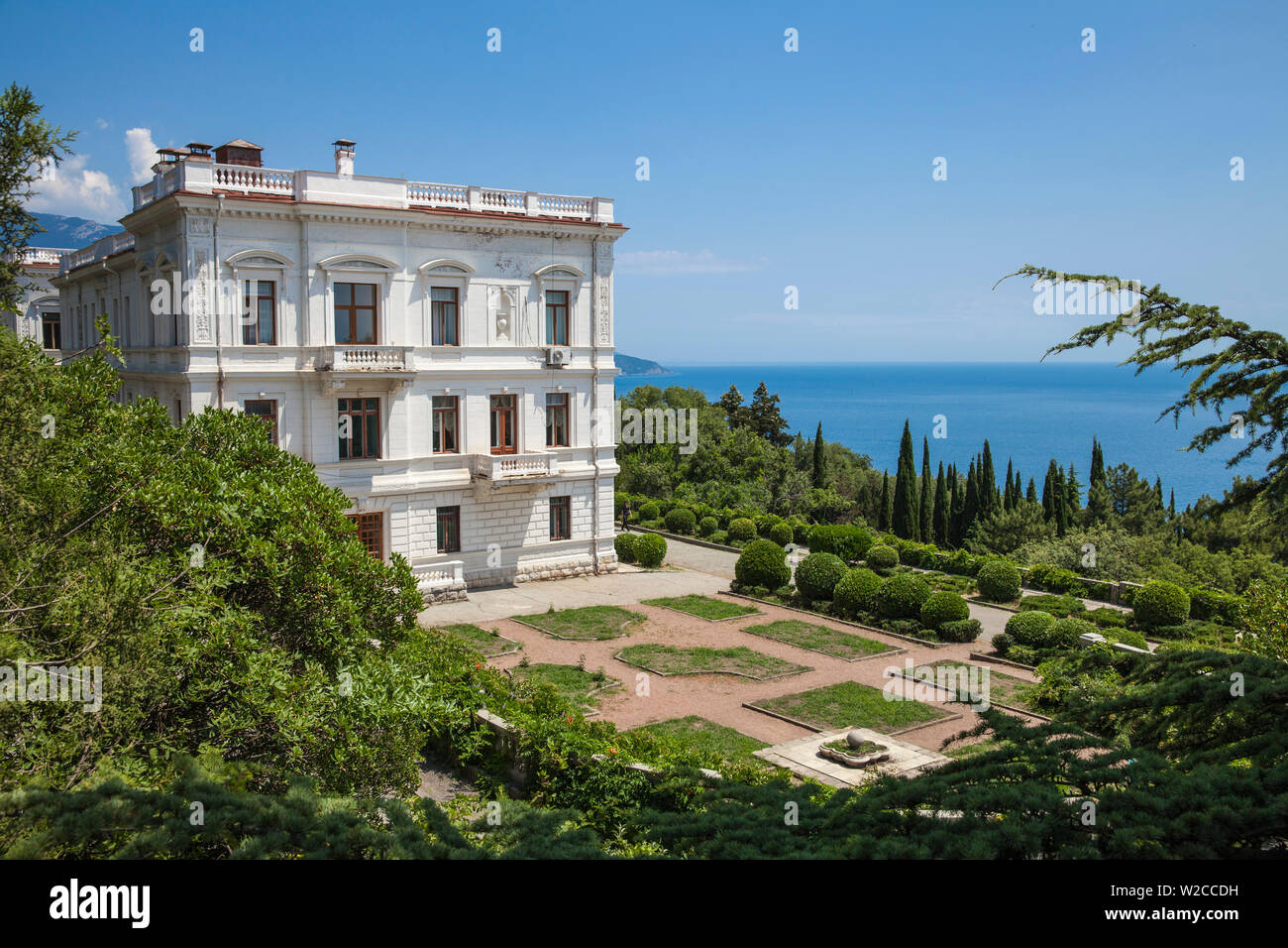 Ucraina, Crimea, Livadia Palace, la posizione della conferenza di Yalta nel 1945 Foto Stock