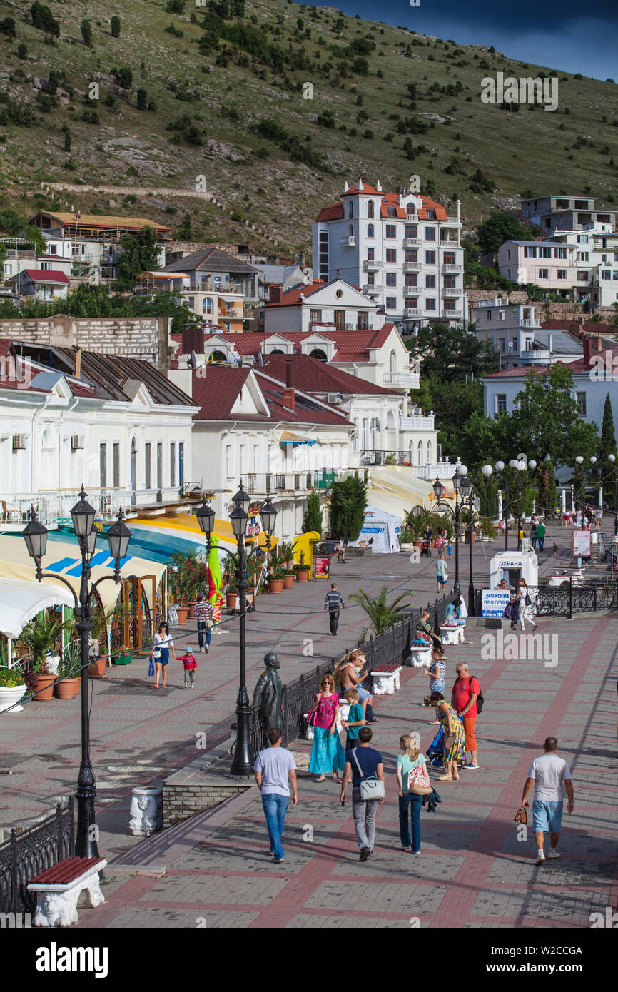 Ucraina, Crimea, Balaklava Embankment Foto Stock