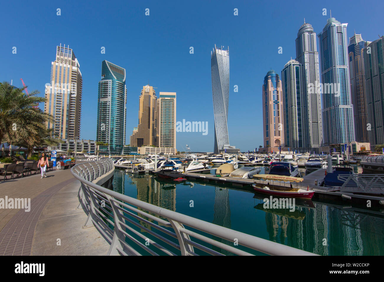 Dubai Marina, Dubai, Emirati Arabi Uniti Foto Stock