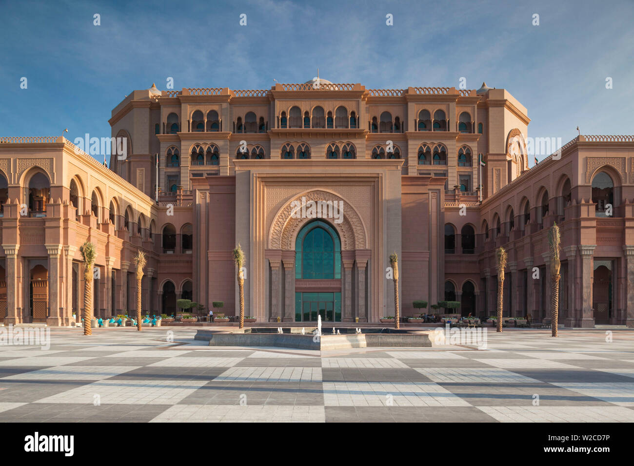 Emirati Arabi, Abu Dhabi Emirates Palace Hotel, esterna Foto Stock