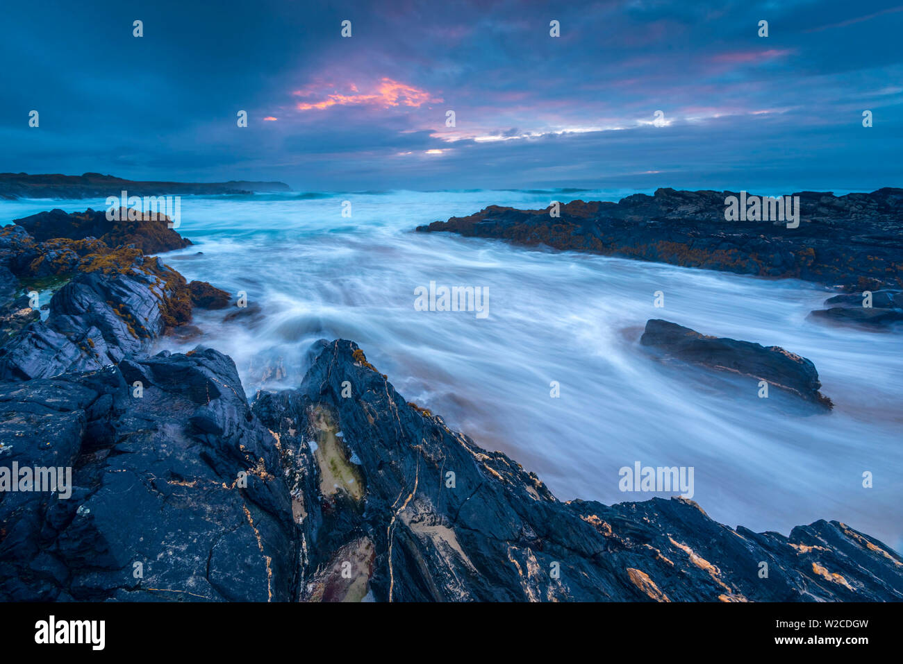 Regno Unito, Scozia, Argyll and Bute, Islay, Saligo Bay Foto Stock