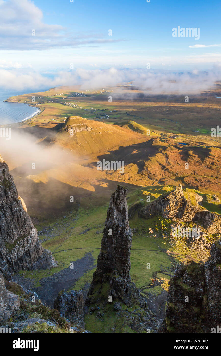 L'ago, la Quiraing, Trotternish, Isola di Skye, Ebridi, Scotland, Regno Unito Foto Stock