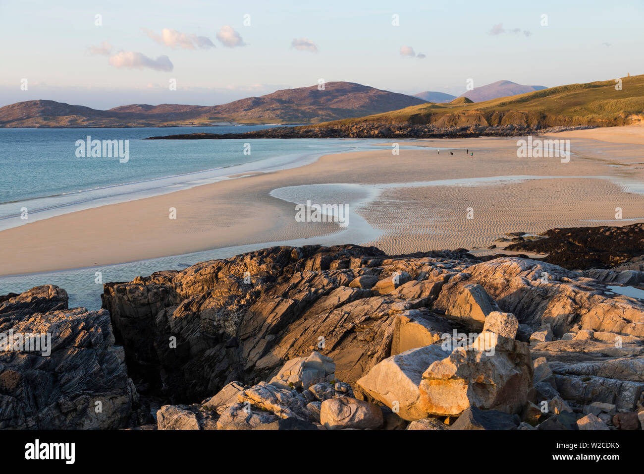 Spiaggia, Luskentire, Isle of Harris, Ebridi Esterne, Scotland, Regno Unito Foto Stock