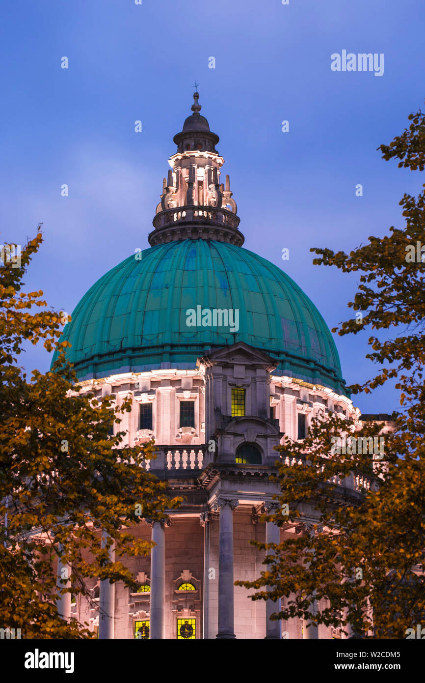 Regno Unito e Irlanda del Nord, Belfast City Hall Foto Stock