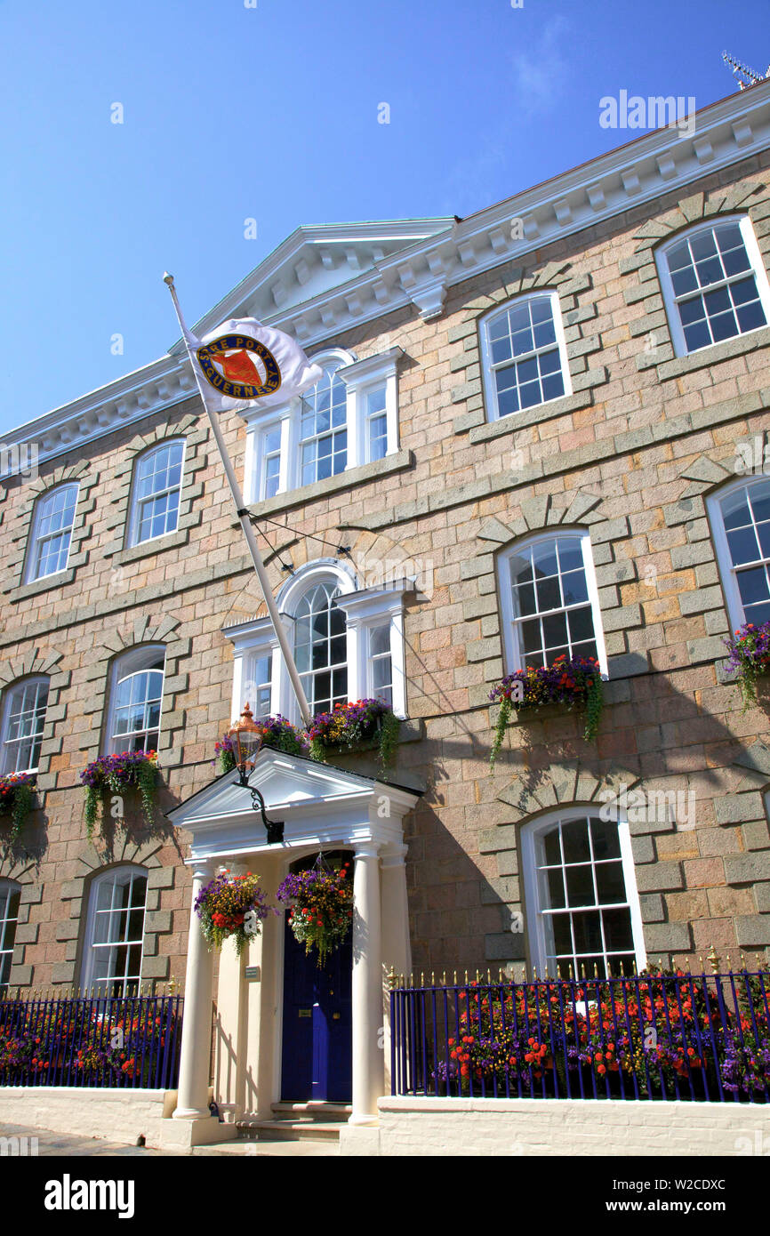Ufficio del governo, St. Peter Port Guernsey, Isole del Canale Foto Stock