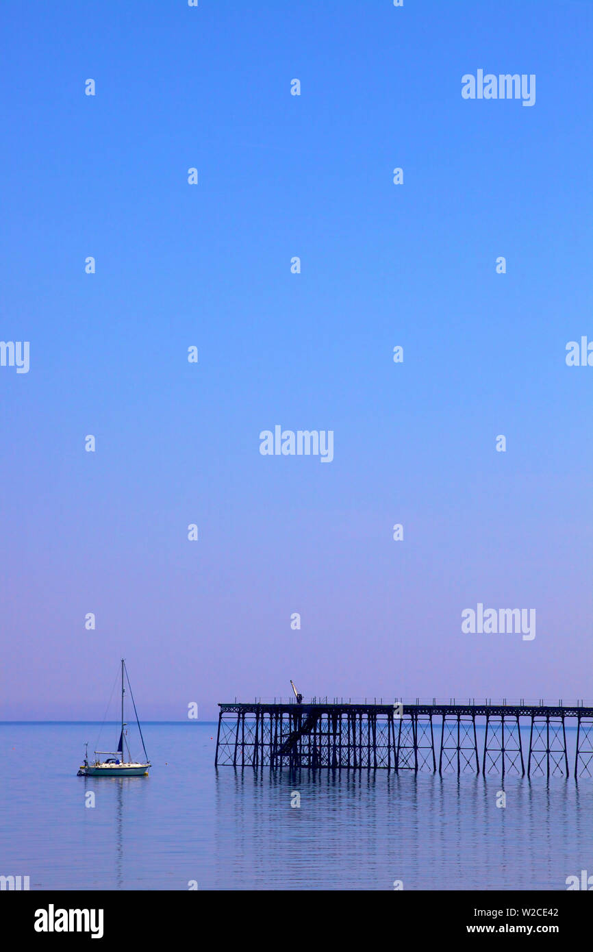 Queen's Pier, Ramsey, Isola di Man, Foto Stock