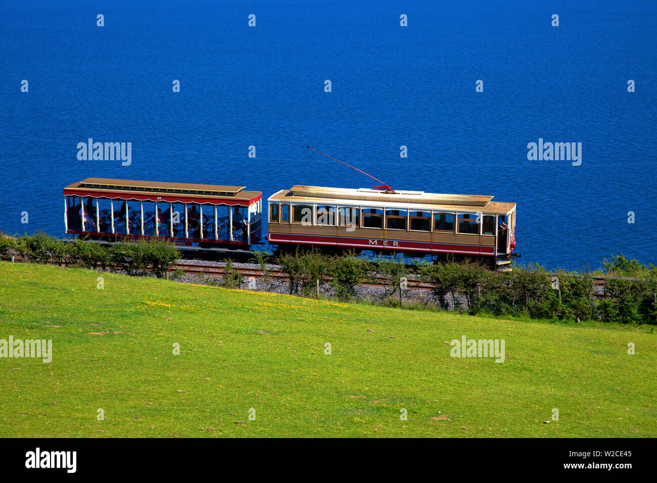 Manx elettrica ferroviaria, Isola di Man Foto Stock