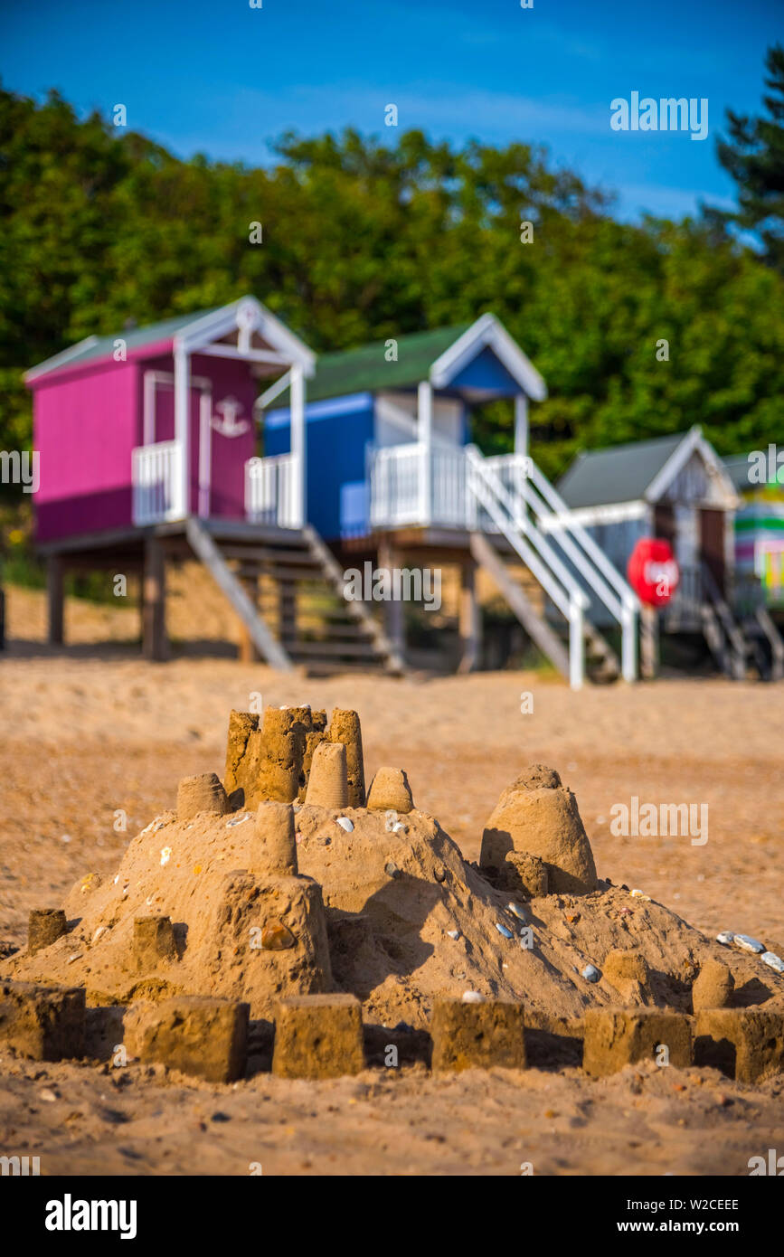 Regno Unito, Inghilterra, Norfolk, North Norfolk, Pozzi-next-il-mare spiaggia Foto Stock