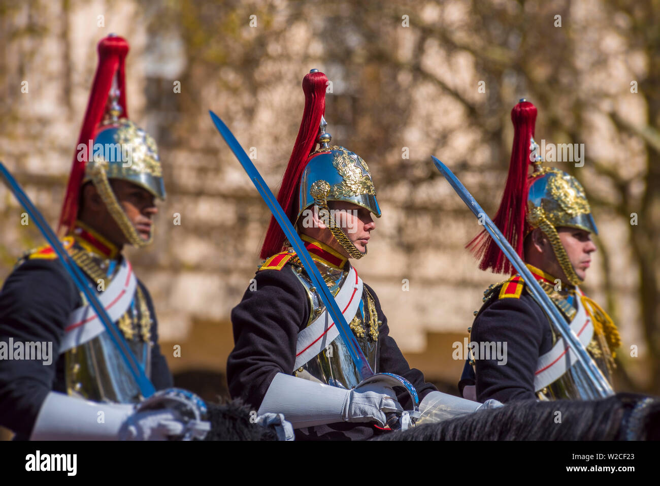 Regno Unito, Inghilterra, Londra, The Mall, Buckingham Palace, il cambio della guardia Foto Stock